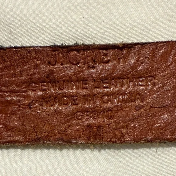 J. Crew Tan Braided Leather Belt - Picture 2 of 2